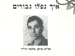 איך נפלו גבורים – סג"מ איתן מלמד הי"ד